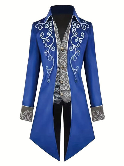 Gothic Blazer Middeleeuws Kostuum Steampunk Herenjas