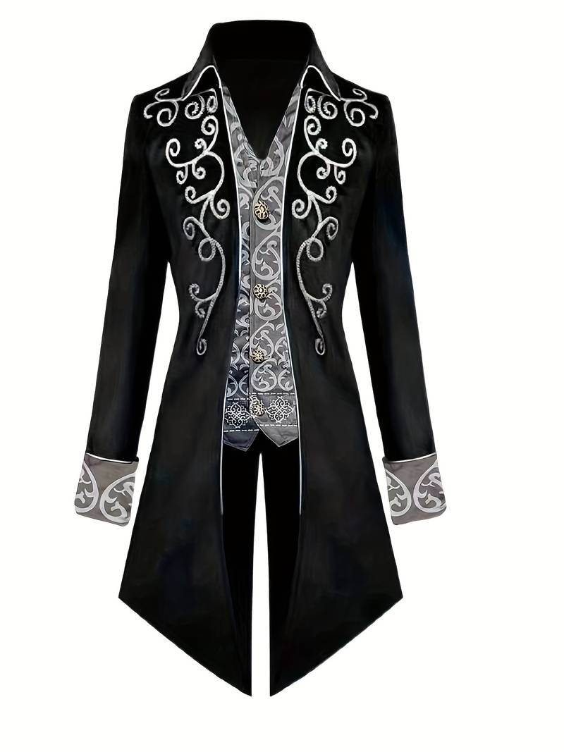 Gothic Blazer Middeleeuws Kostuum Steampunk Herenjas