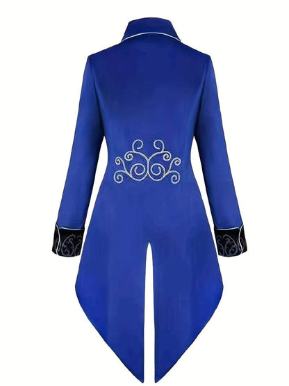 Gothic Blazer Middeleeuws Kostuum Steampunk Herenjas