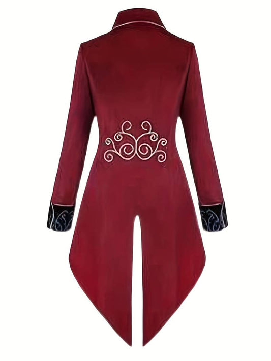 Gothic Blazer Middeleeuws Kostuum Steampunk Herenjas