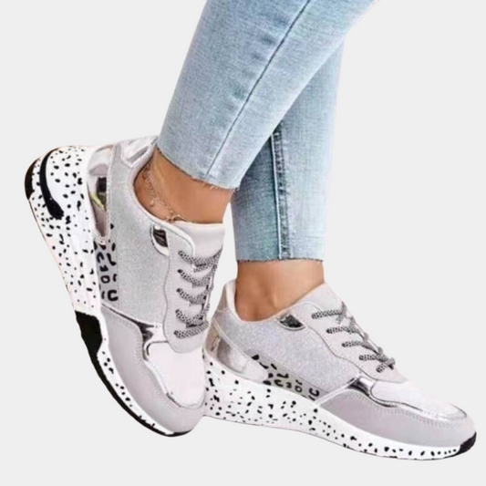 Gouden Glitter Sneakers voor Modebewuste Dames