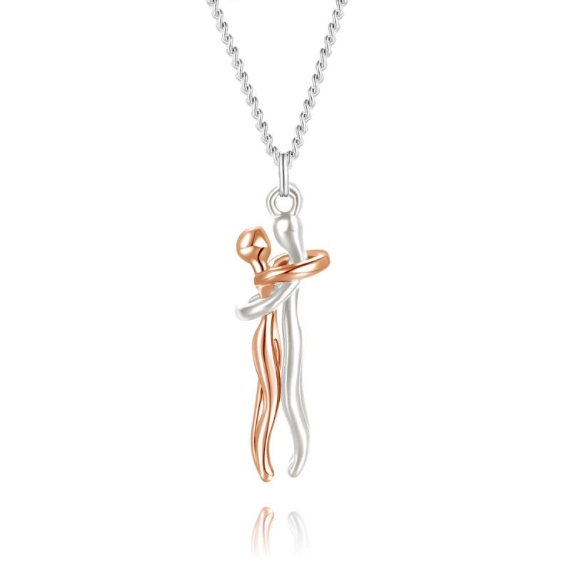 Gouden Omhelzing Liefdeshanger Ketting