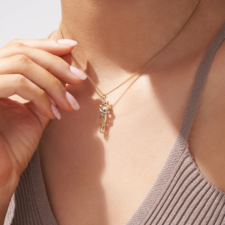 Gouden Omhelzing Liefdeshanger Ketting
