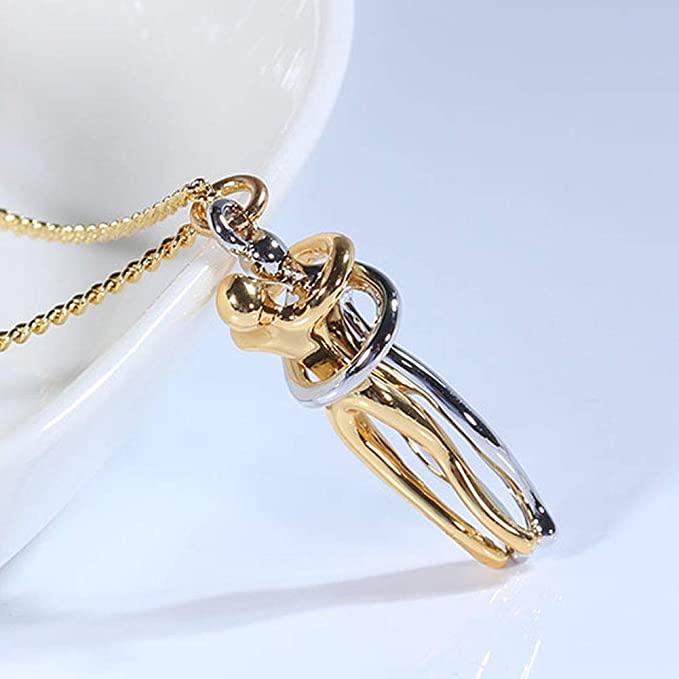 Gouden Omhelzing Liefdeshanger Ketting
