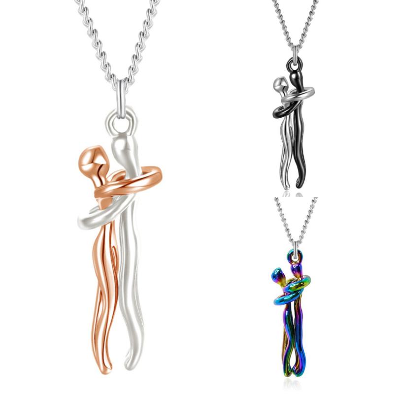 Gouden Omhelzing Liefdeshanger Ketting