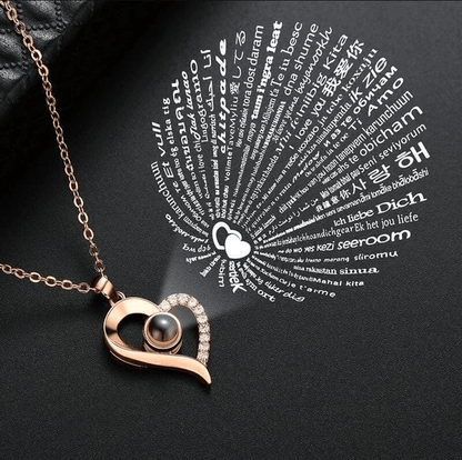 Halsketting - I Love You in 100 Talen