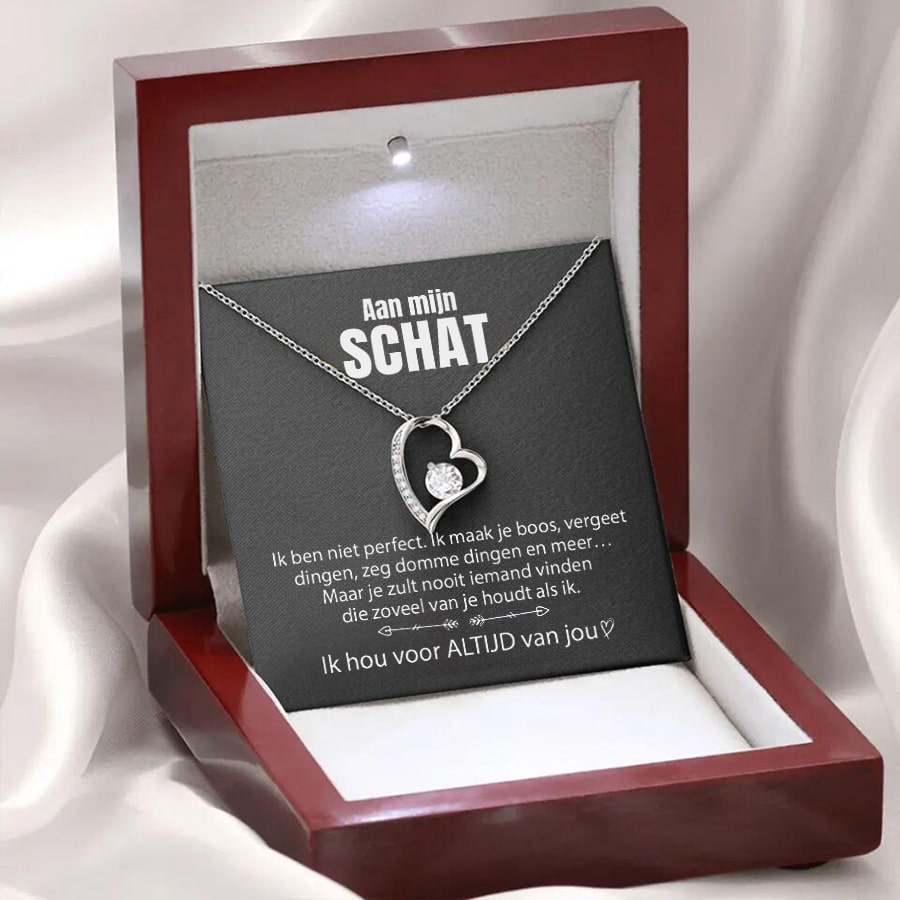 Hartvormige Rhinestone Hangerketting voor Vrouwen
