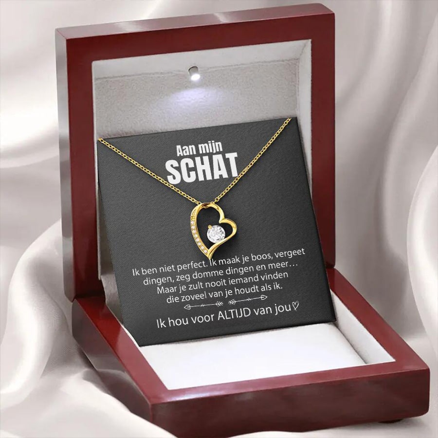 Hartvormige Rhinestone Hangerketting voor Vrouwen