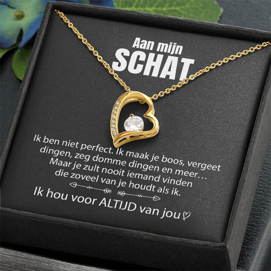 Hartvormige Rhinestone Hangerketting voor Vrouwen