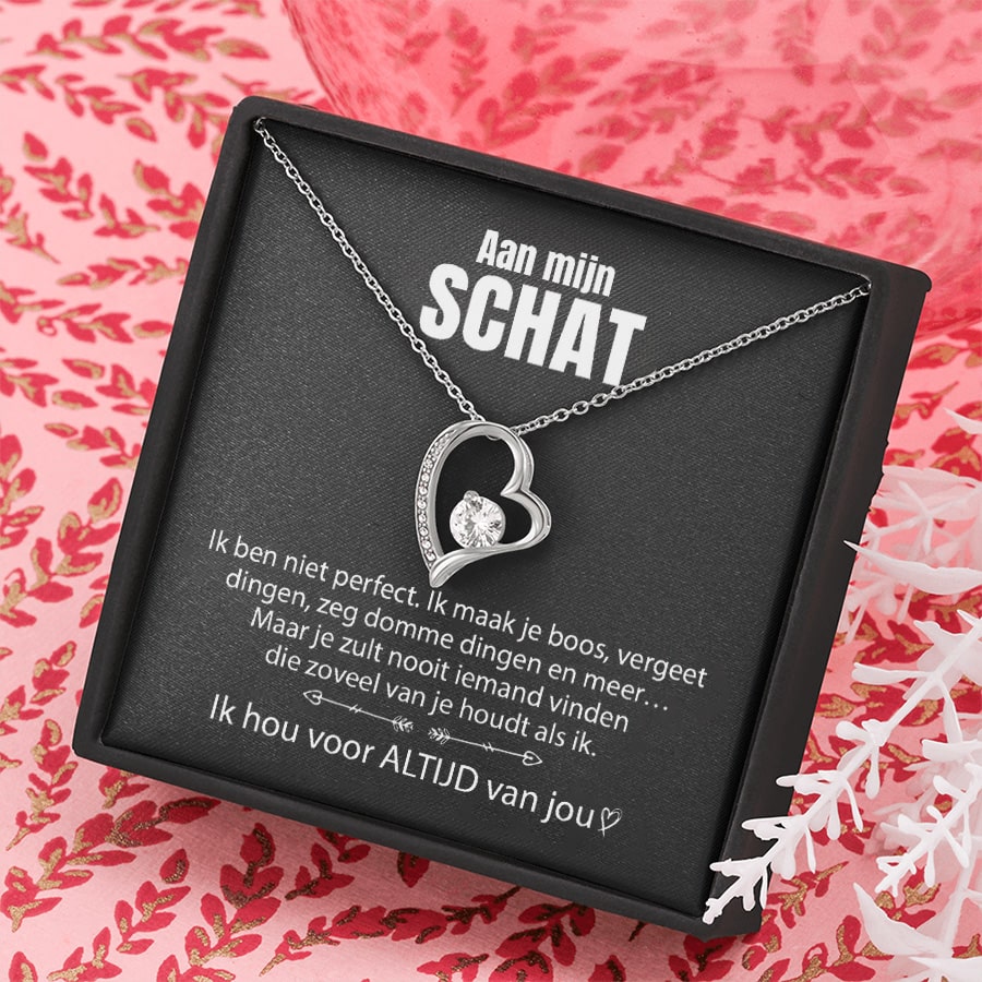 Hartvormige Rhinestone Hangerketting voor Vrouwen