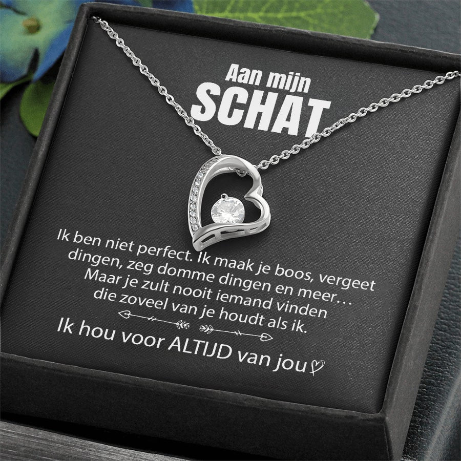 Hartvormige Rhinestone Hangerketting voor Vrouwen