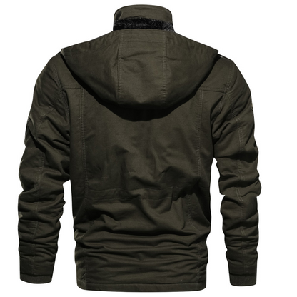 Heren Bomberjack met Capuchon voor Lente en Herfst