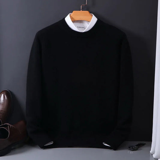 Heren Faux Kasjmier Trui - Luxe Comfort