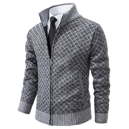 Heren Geometrisch Lente Vest met Rits