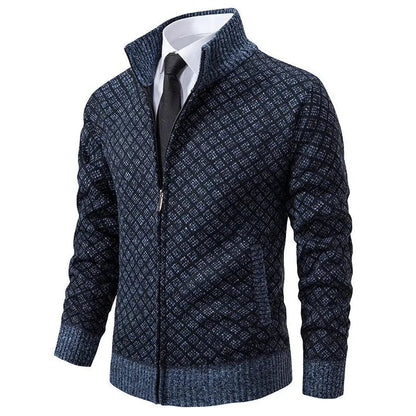 Heren Geometrisch Lente Vest met Rits