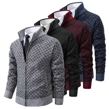 Heren Geometrisch Lente Vest met Rits