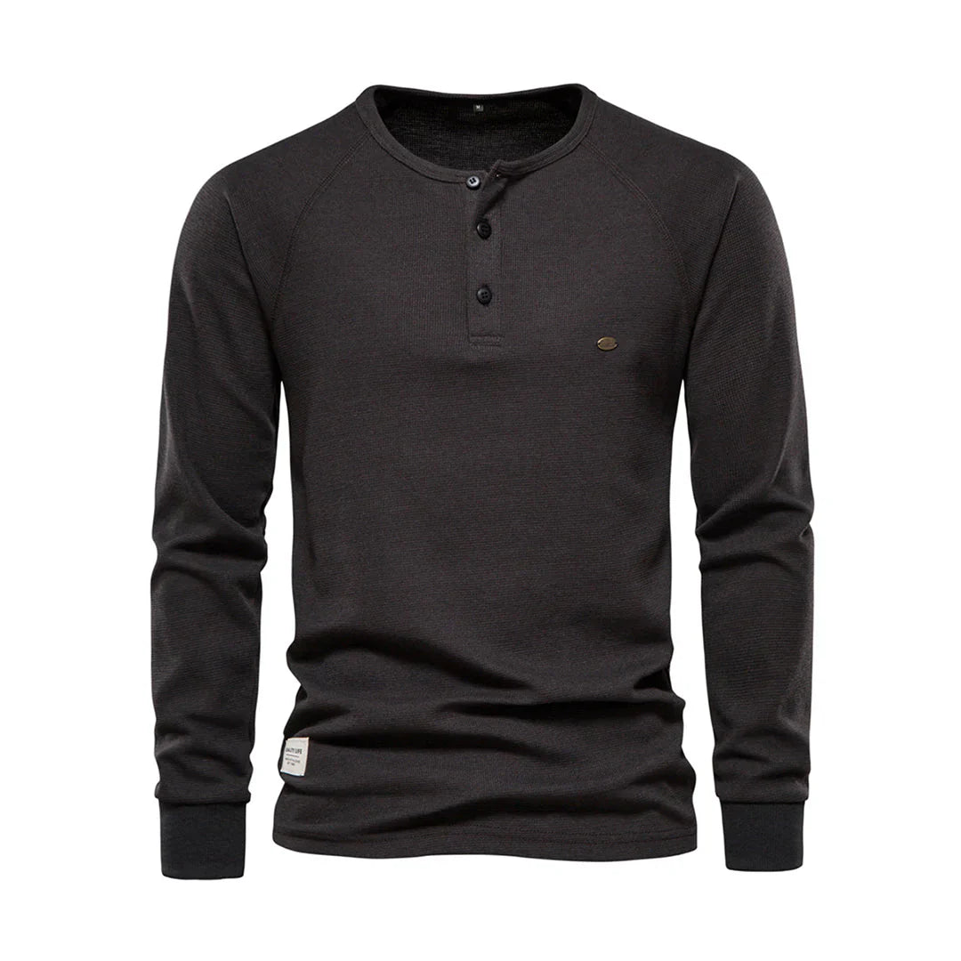 Heren Langemouwenshirt met Ronde Hals