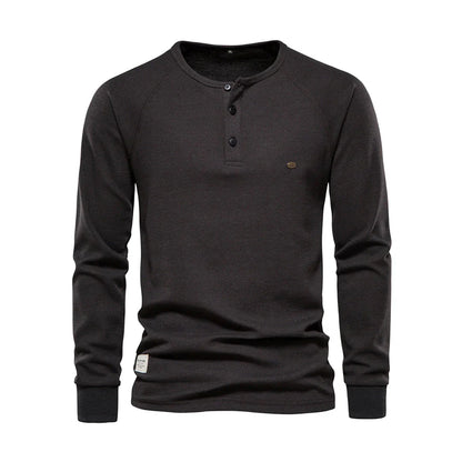 Heren Langemouwenshirt met Ronde Hals