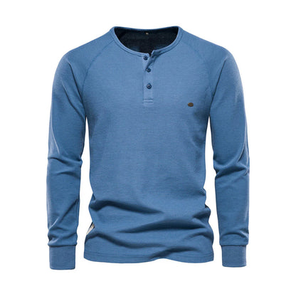 Heren Langemouwenshirt met Ronde Hals
