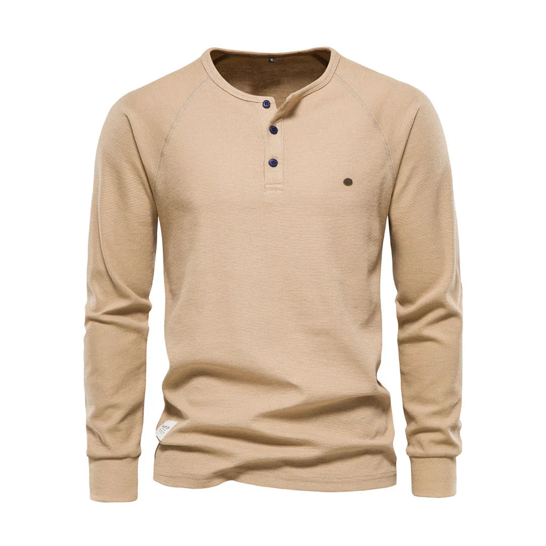 Heren Langemouwenshirt met Ronde Hals