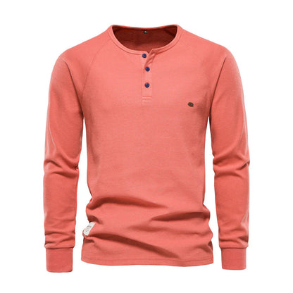 Heren Langemouwenshirt met Ronde Hals