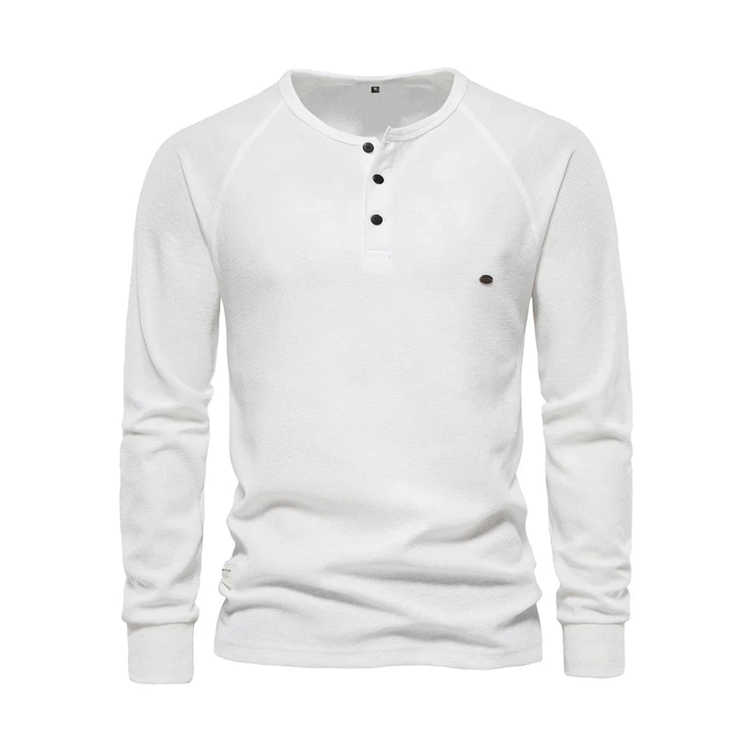 Heren Langemouwenshirt met Ronde Hals