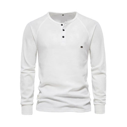 Heren Langemouwenshirt met Ronde Hals