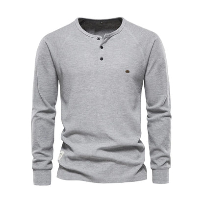Heren Langemouwenshirt met Ronde Hals