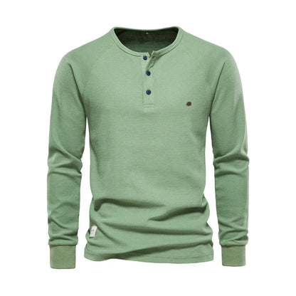 Heren Langemouwenshirt met Ronde Hals