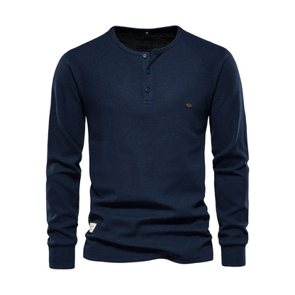 Heren Langemouwenshirt met Ronde Hals