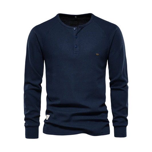 Heren Langemouwenshirt met Ronde Hals