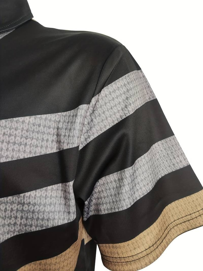 Heren Vintage Polo met 1/4 Knopen