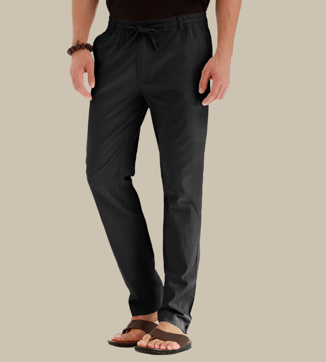 Heren Zomerbroek met Elastische Tailleband
