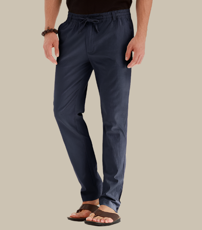 Heren Zomerbroek met Elastische Tailleband