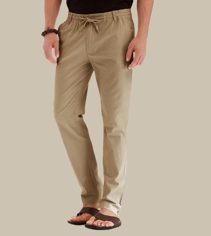 Heren Zomerbroek met Elastische Tailleband