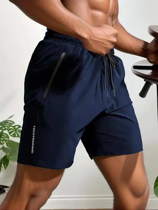 Heren Zomershort Hoge Taille Letterprint