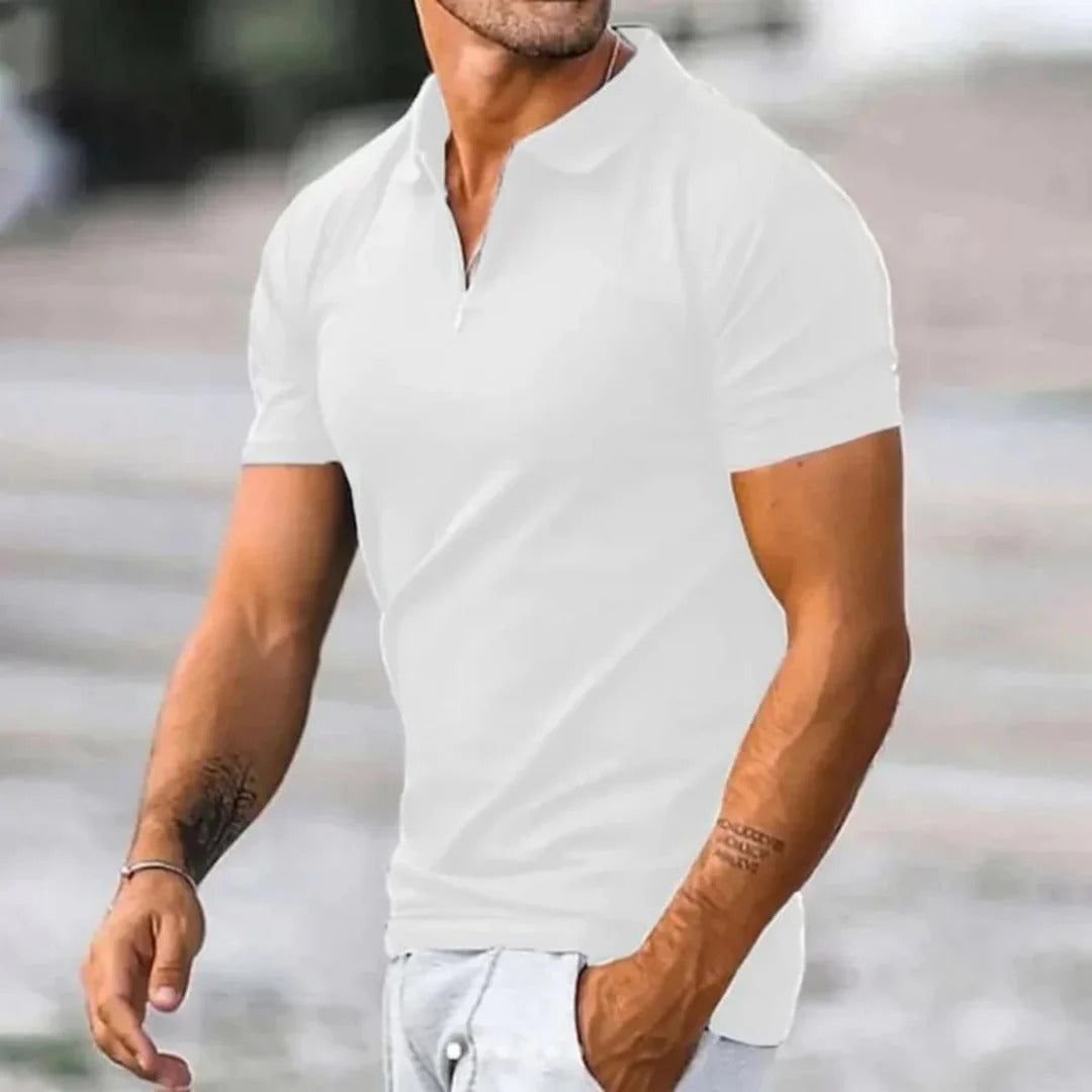 Herenpolo T-shirts met Halve Rits Konrad