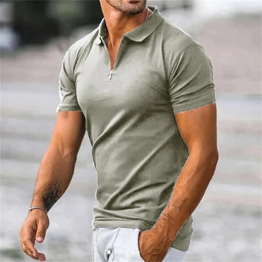 Herenpolo T-shirts met Halve Rits Konrad
