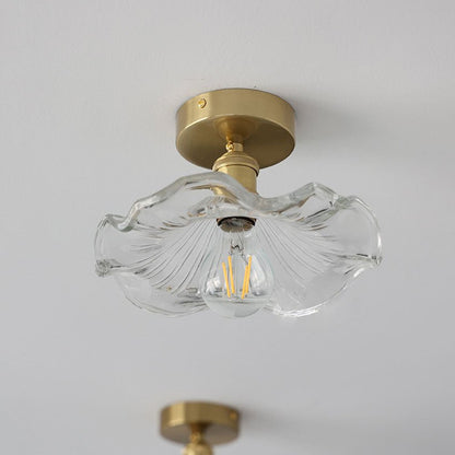 Hibiscus Plafondlamp - Hoogwaardig Glas Sfeer