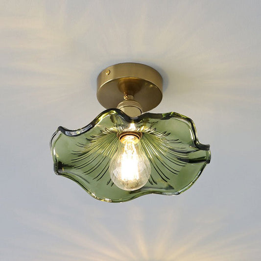 Hibiscus Plafondlamp - Hoogwaardig Glas Sfeer