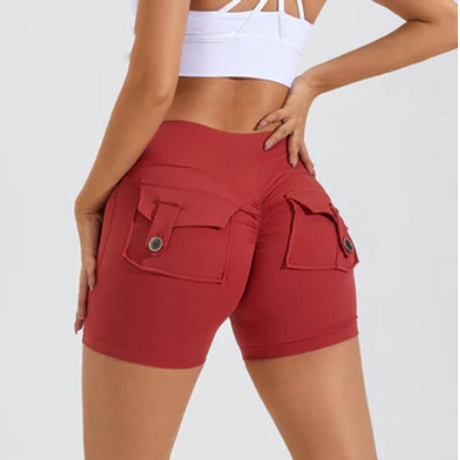 Hoge Taille Korte Broek Minimalistisch Design