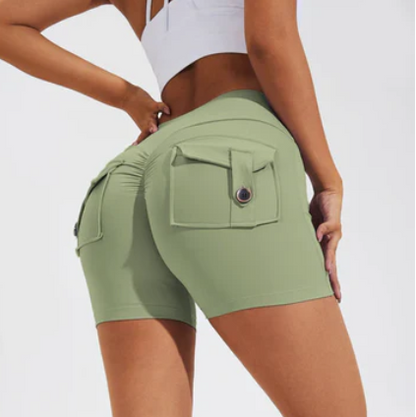 Hoge Taille Korte Broek Minimalistisch Design