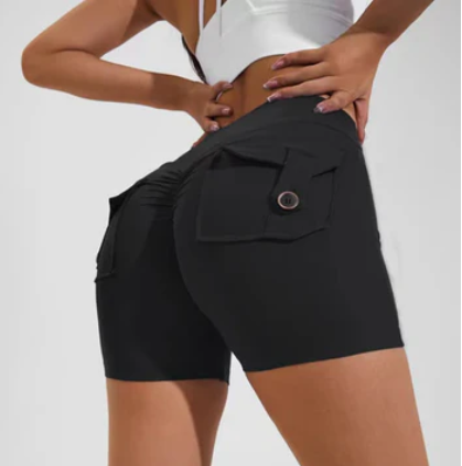 Hoge Taille Korte Broek Minimalistisch Design