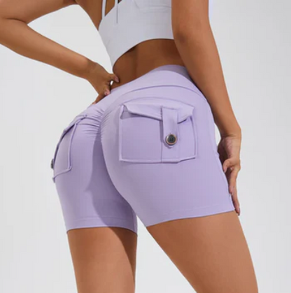 Hoge Taille Korte Broek Minimalistisch Design