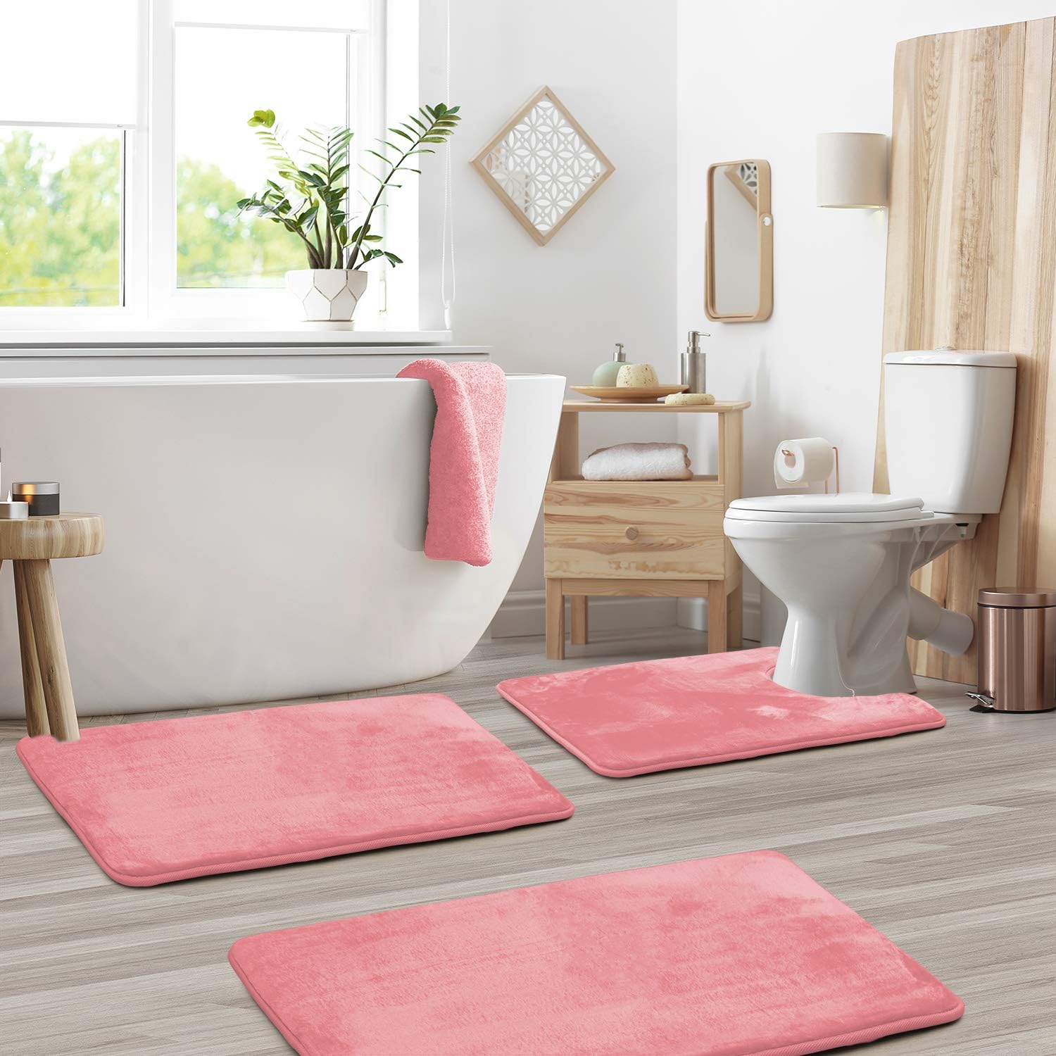 Hola – Luxe Fluwelen Memory Foam Badmat Set