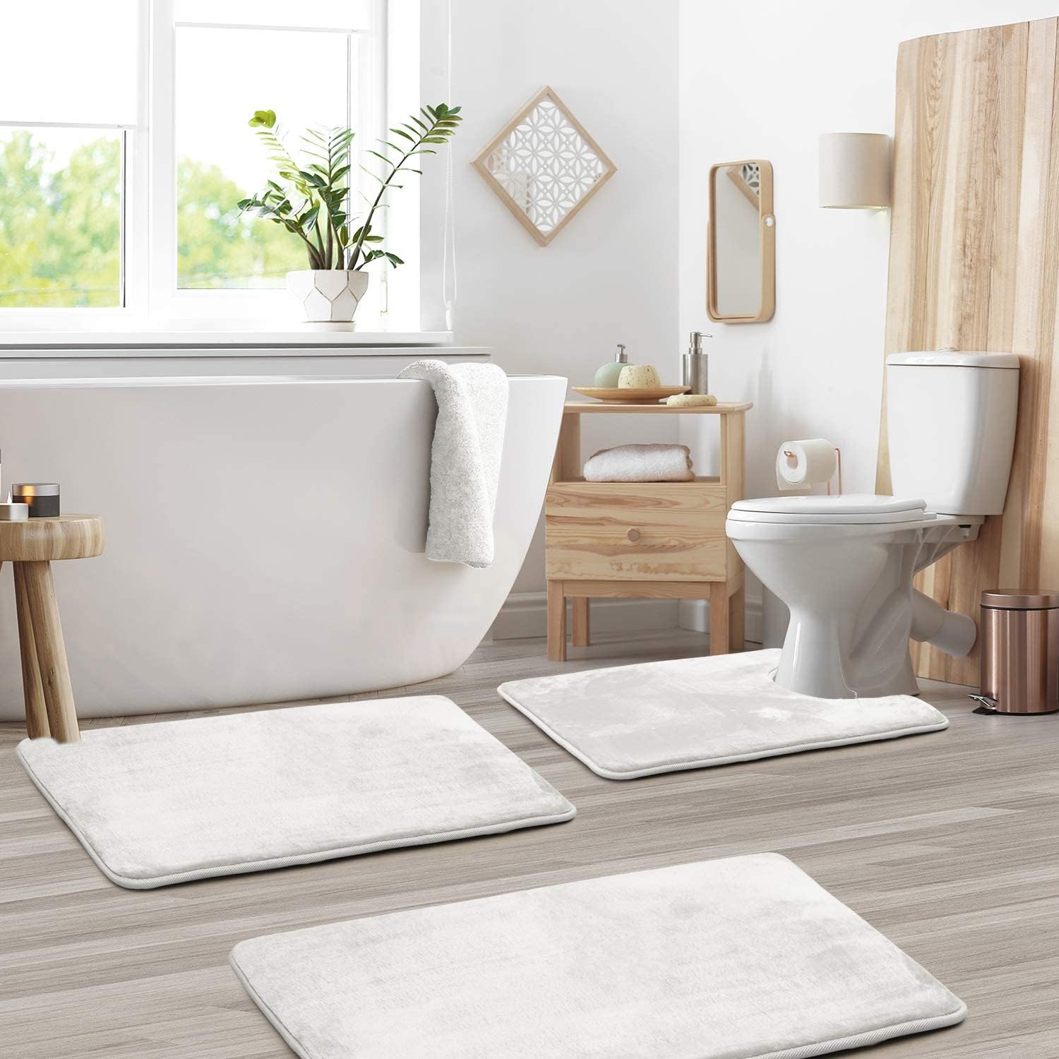 Hola – Luxe Fluwelen Memory Foam Badmat Set