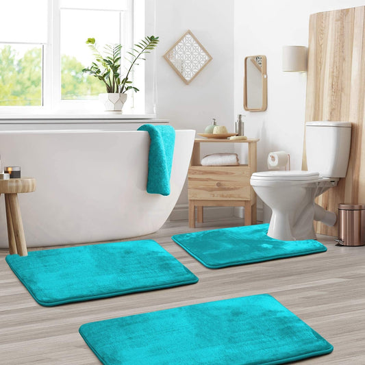 Hola – Luxe Fluwelen Memory Foam Badmat Set