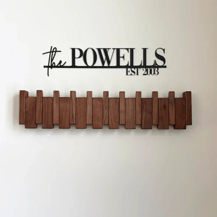 Houten Kapstok in Pianostijl Design