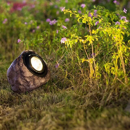 Rocksolar - Zonne-lamp in Steen