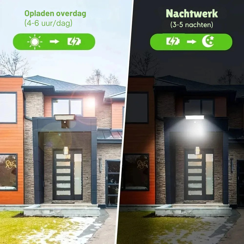 IP65 Waterdichte Solar Buitenlamp met Sensor